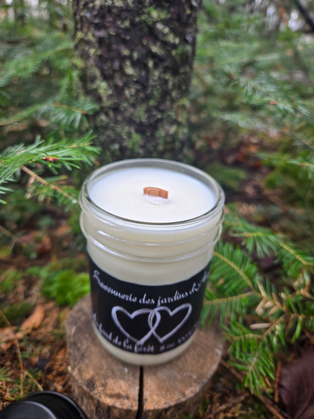 Bougie promenade dans le bois