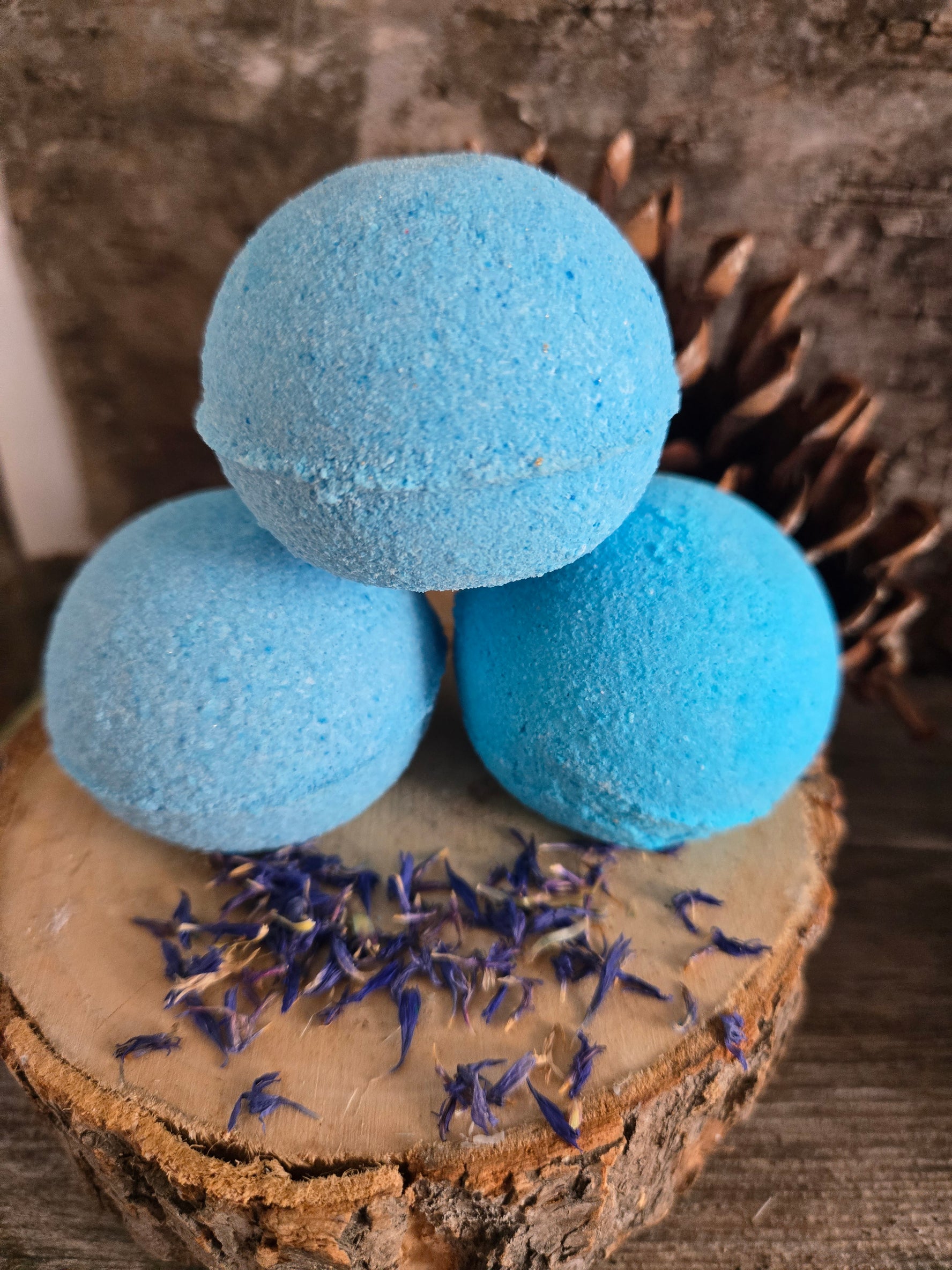 Bombe de bain au bleuet