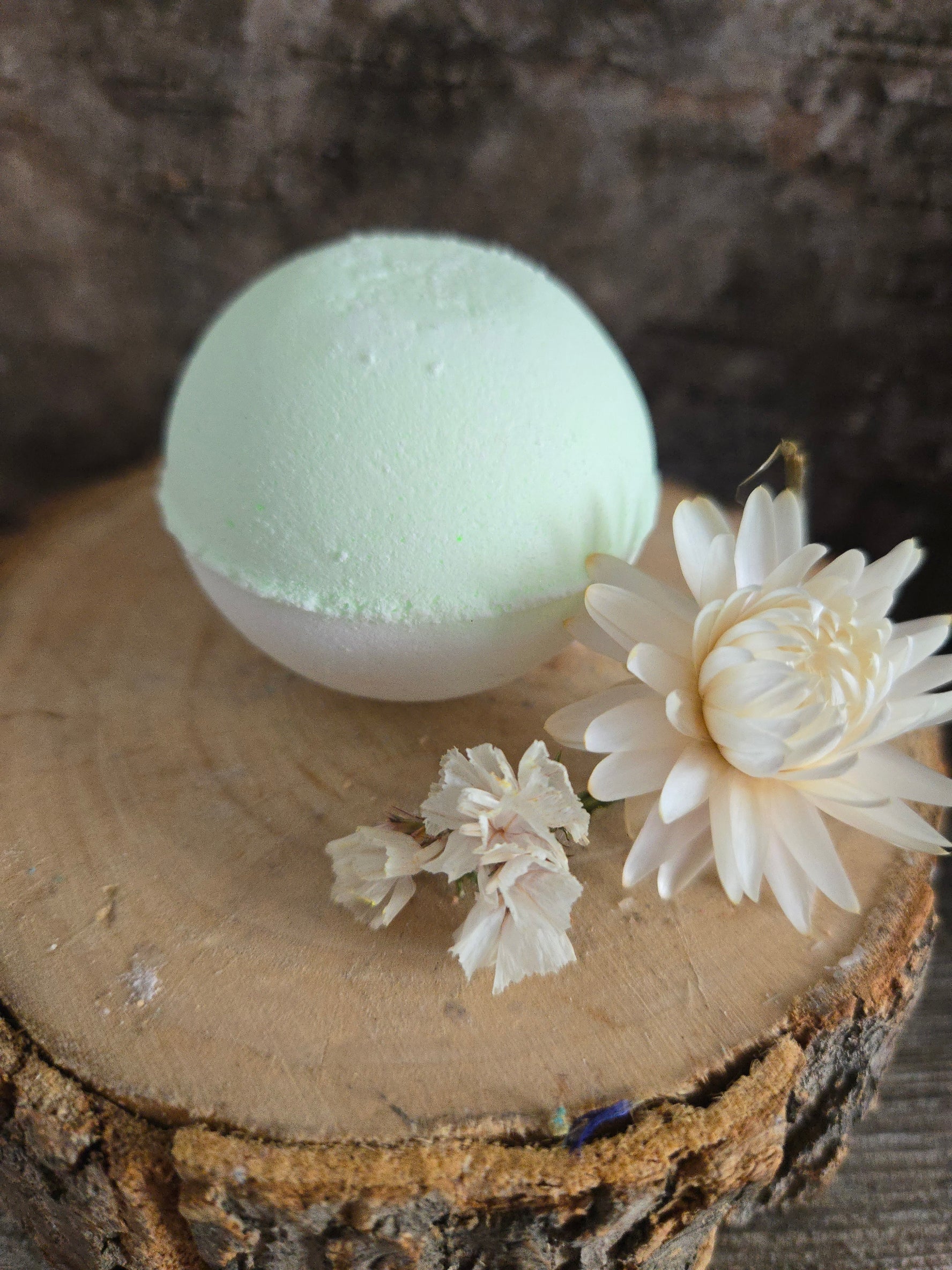 Bombe de bain à la pomme verte