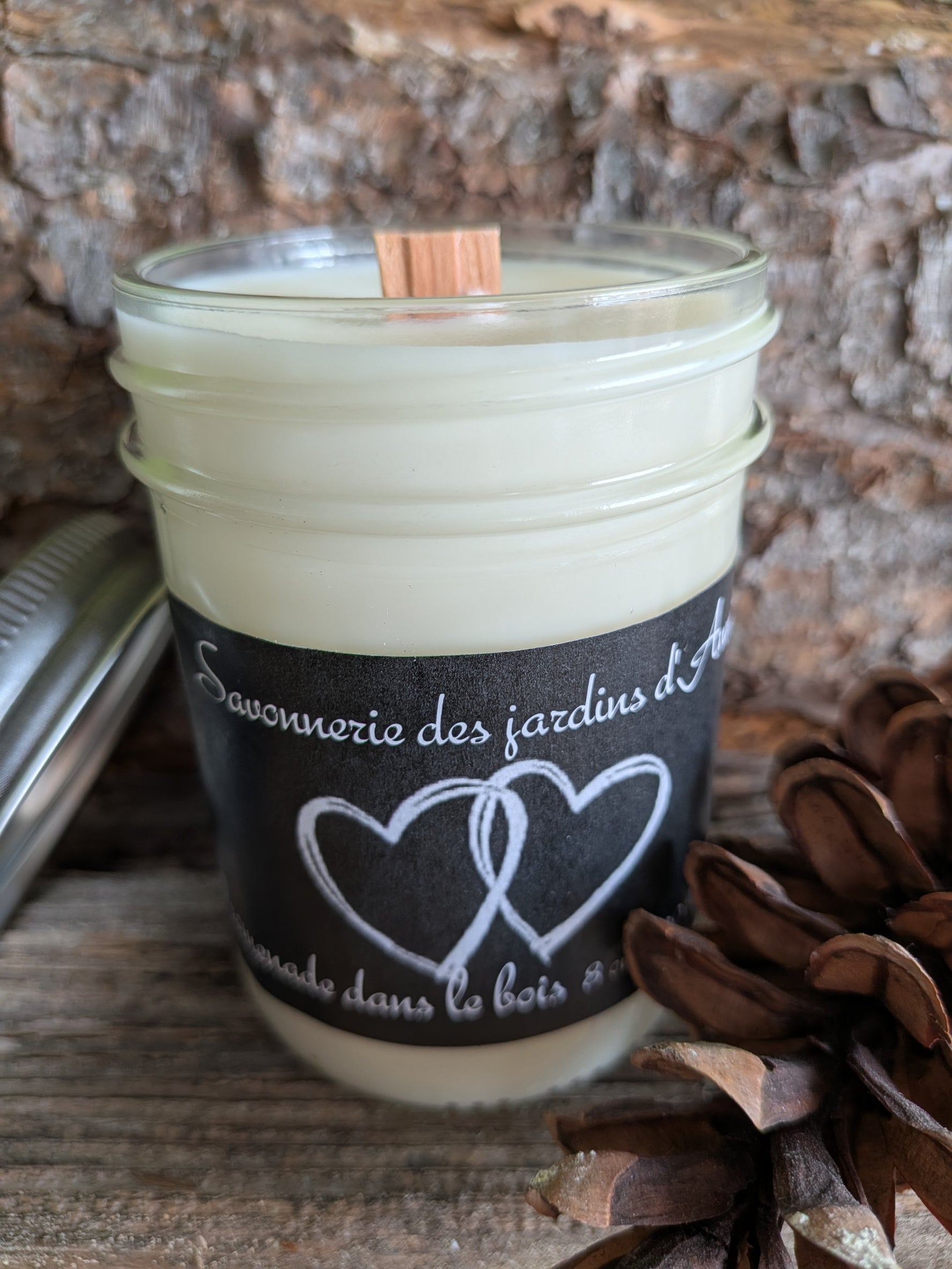 Bougie promenade dans le bois