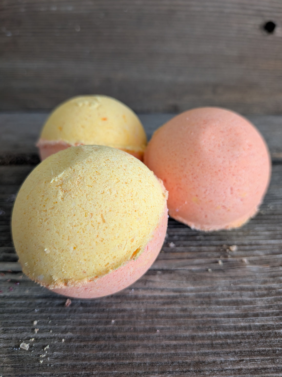 Bombe de bain moussante  orange et cantaloup