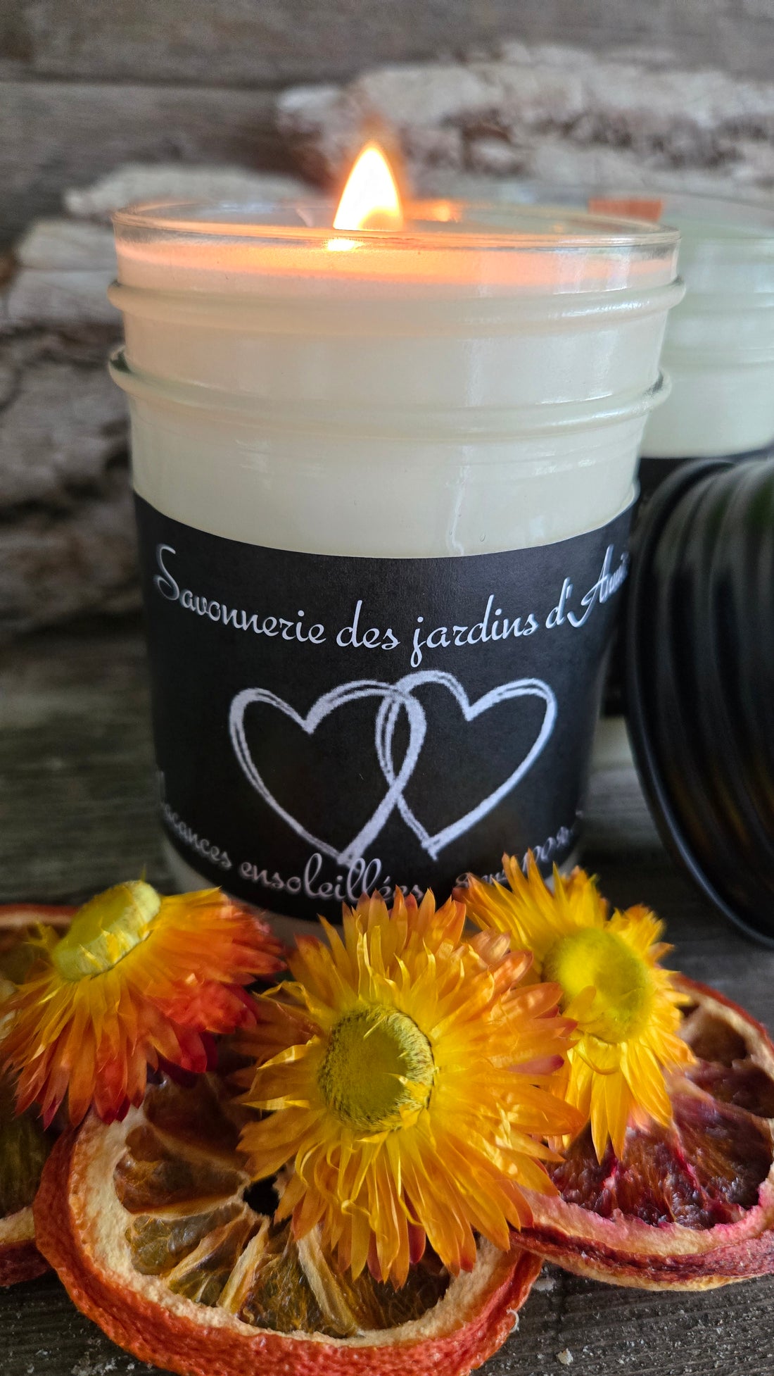 Bougie vacances ensoleillées